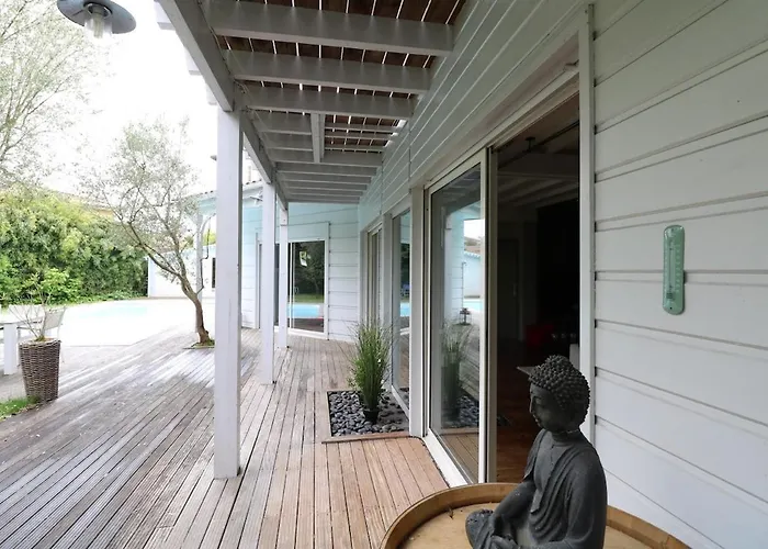 Havre De Paix - Grande Maison En Bois & Piscine Casa de Férias